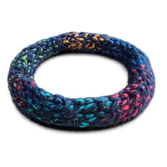 Hand Crafted stretch 100% wool headband turquoise green mocha pink navy Medium main image 8